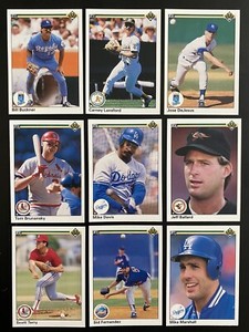 1990 UPPER DECK Baseball Cards.  Card # 251-500.  You Pick to Complete Your Set.