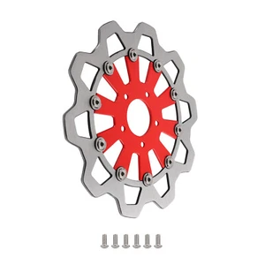 11.8in Floating Front Brake Rotor for Harley-Davidson Touring 08-19 Dyna 06-17 - Foto 1 di 12
