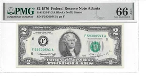 1976 Atlanta $2 FRN (FA Block) PMG 66 EPQ Gem Uncirculated - Picture 1 of 4