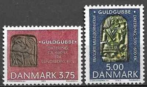 Dänemark 1993 Yvert 1049/50 Archäologie postfrisch ss - Bild 1 von 1