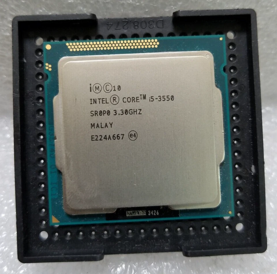 CPU Intel Core i5-3550 SR0P0 3,30 GHz 4C/4T 6 MB 5GT/s 77 W LGA1155 Foto 1 de 1