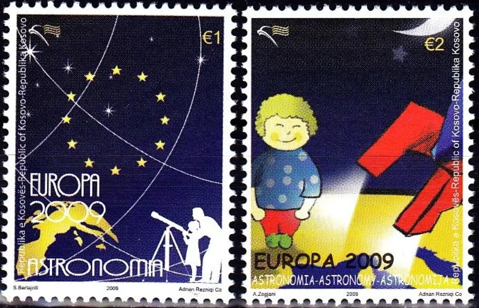 Sellos Kosovo año 2009 Europa Cept Astronomía MNH** Foto 1 de 1