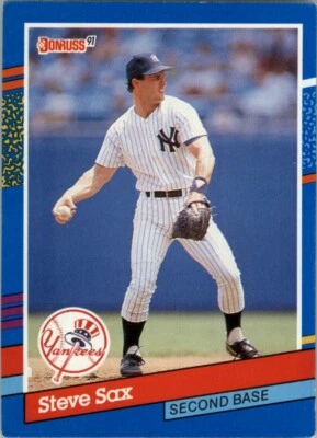 1991 Donruss Steve Sax #163 - Image 1 of 2