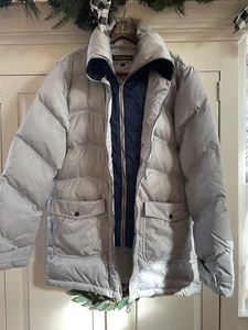 Kappa Vintage Puffer Jacket Blue/Grey Size Women’s X Large - Picture 1 of 7