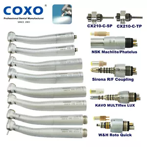 Pieza de mano acoplador LED dental de alta velocidad COXO fibra óptica apta para KaVo NSK Sirona GW - Imagen 1 de 183