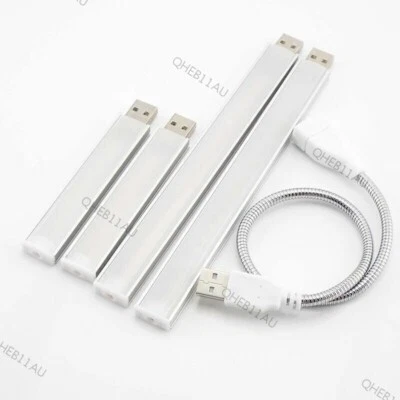 USB Pocket LED Night Light 10/20LED Bulb Lamp Notebook Reading Gadget 5V DC 18H - Image 1 of 4