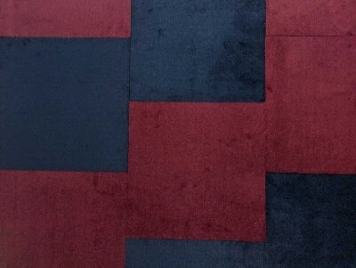 Teppichfliese Saxo - Velours-Fliesen  40x40cm - schwarz & rot - Bild 1 von 4
