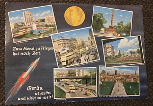AK Berlin Mond Moon Rakete Rocket 🚀 1962 gelaufen - Bild 1 von 1