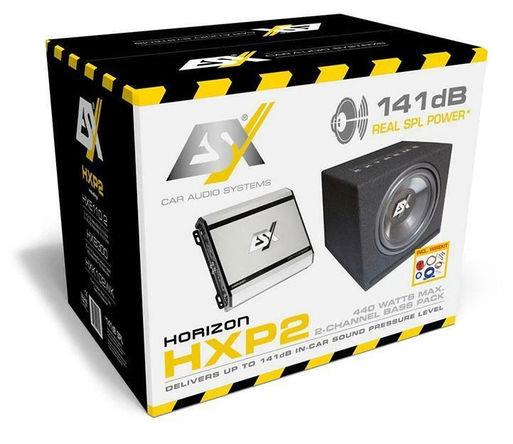 ESX Basspack 2CH HXP2 - 2-Kanal Basspaket - Bild 1 von 1