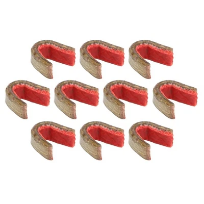 MARKENLOS 10pcs Archery Bow String Nock Brass Nocking Buckle Clip Hunting Bowstring