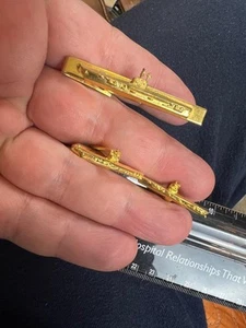 Impresionante Juego de Gemelos Submarinos Marina Barra de Corbata Militar (G2025G) - Imagen 1 de 5