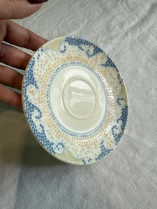 Arcopal Untertasse Mosaik Motiv Olympe orange-blau-gelb Vintage - Bild 1 von 5