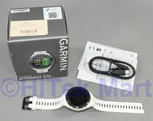 Garmin Approach S70 GPS Golf Smartwatch 42 mm - Weiß - in Garmin Box - Bild 1 von 3
