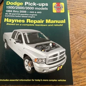 1994 thru 2008 Dodge Pick-ups Haynes Repair Manual. 1500/2500/3500 Gas & Diesel - Picture 1 of 2
