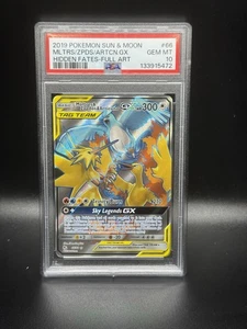 Pokémon TCG Moltres Zapdos Articuno Tag Team Hidden Fates Holo Karte 66/68 PSA10 - Bild 1 von 2