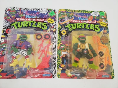 Teenage Mutant Ninja Turtles Rock N Rollin Rapp Mike Heavy Metal Raph 1991 Foto 1 de 4