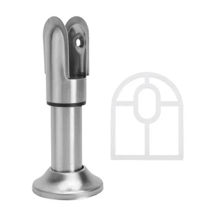 Silver Bathroom Partition Bracket Stainless Steel Toilet Bracing Foot - Bild 1 von 12
