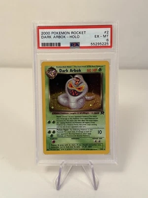 Dark Arbok 2/82 PSA 6 2000 Rocket Set Holo Rare Pokemon Card - Image 1 of 2