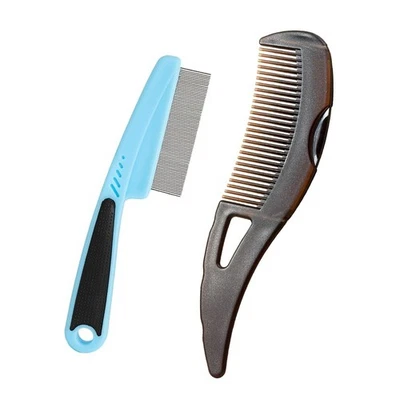 Dandruff Psoriasis Comb Set W/ Wide Tooth & Fine Tooth Combs Scalp Care New - Image 1 of 4