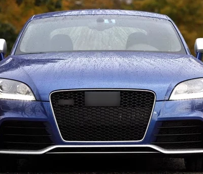 For AUDI TT 8J TTRS silver Front bumper Mesh Grille Grill 2008 2009 2010-2014 - Image 1 of 4