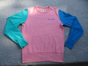 Champion Todd Snyder Reverse Weave Sweatshirt Herren Small Color Block Pink Blau - Bild 1 von 10