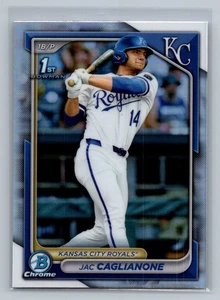 Jac Caglianone 2024 Bowman Draft #BDC-8 Chrome Refractor Royals - Picture 1 of 2