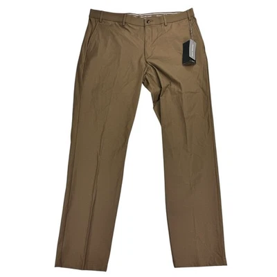 Pantalones Michael Kors Para Hombres Calce Clásico Mayor Elastizados Rendimiento Marrón Claro 38x32 Foto 1 de 4