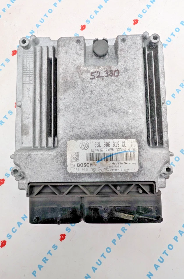 Used 2010 Volkswagen Jetta Bosch 03L906019CL / EDC17CP14 ECU 0281016793 - Image 1 of 4