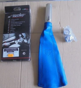 Cuffia Copri Leva Freno a Mano + Impugnatura Simoni Racing BLU - Picture 1 of 1