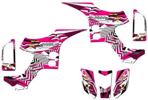 1993-2005 TRX 90 MAYHEM Pink Senge Graphics Kit Compatible with Honda - Picture 1 of 7