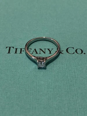 Tiffany&Co. Diamond Solitaire Engagement Ring In Platnium, Size 5.5 - image 1 of 4