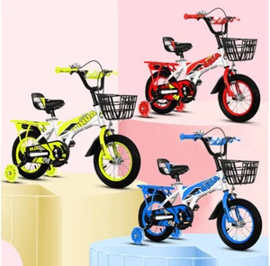 Kids 12/14/16/18 inch Sports Bike cycle +Removable Basket, Carrier & Stabilisers - Picture 1 of 19