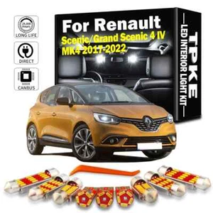 12x LED Interior Dome Light Bulb Kit For Renault Scenic Grand Scenic 4 2017-2022 - Picture 1 of 9