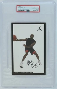 PHIL KNIGHT NIKE SIGNED MICHAEL AIR JORDAN 12 SHOE CARD PSA DNA COA AUTOGRAPHED - Picture 1 of 3