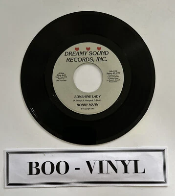 Bobby Mann - Sunshine Lady 7” Funk Soul Disco Vinyl Record NM - Image 1 of 4