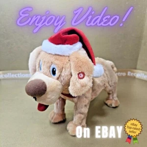 Gemmy hüpfender Welpe Hund animiert Plüsch singend springend Weihnachten gelbes Labor 🎄 - Bild 1 von 15