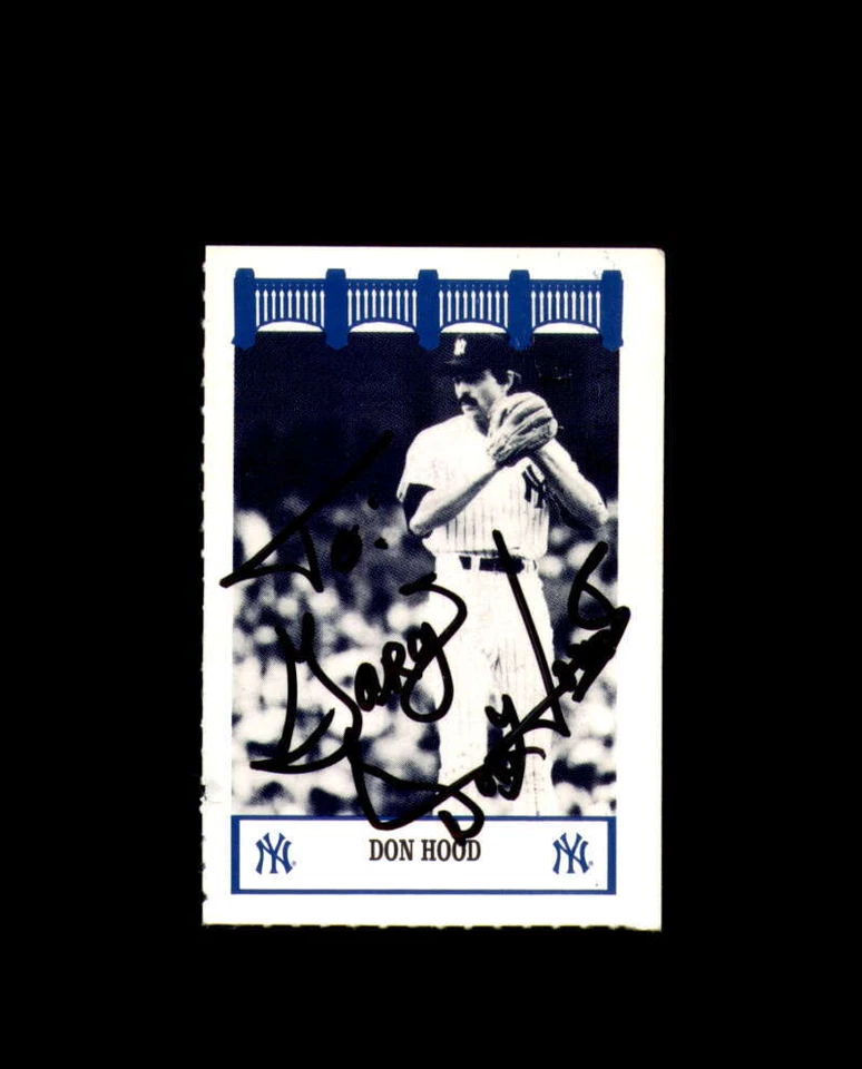 Don Hood Signed 1992 Wiz The Yankees of The 70s New York Yankees Autograph - Image 1 of 2