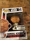 Funko POP! - Admiral Ackbar -  #617 - Star Wars - Amazon Exclusive w/Protector 