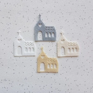 Felt Wedding Chapel, Felt Die Cut Church - Picture 1 of 9