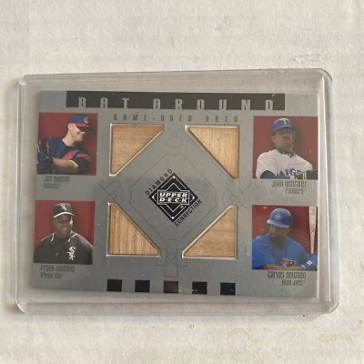K234,203 - 2002 UD Diamond Bat Around Quads #TGTD Jim Thome/Gonzalez/Delgado - Image 1 of 2