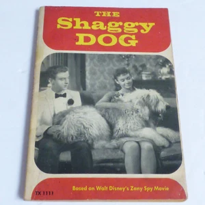 VTG 1967 THE SHAGGY DOG Walt Disney Zany Spy Movie Book - Imagen 1 de 7