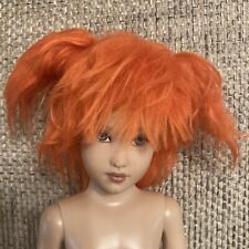 Doll Wig Size 7/8 Orange Pigtails 175