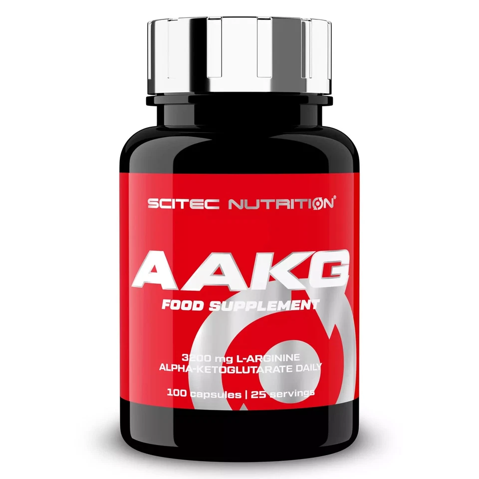 SCITEC AAKG 100-200 Caps - L-Arginine Nitric Oxide Muscles Pump Growth Pills - Image 1 of 4