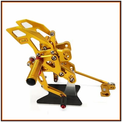 Per Honda CBR650F CB650F 2014-2018 Pedane Arretrate Regolabili Rearsets Foot peg Foto 1 de 4