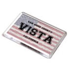 FRIDGE MAGNET - Vista - San Diego, California - USA Flag