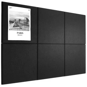Large Cork Board Alternative 36" X 24" Bulletin Board - 6 Pack Removable Felt... - Picture 1 of 7