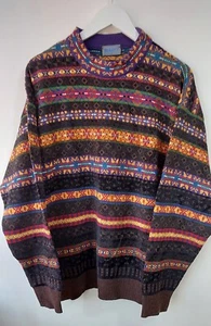  80er Vintage KENZO Pullover Pulli Strick Gr. L Made In Germany By FALKE - Bild 1 von 7