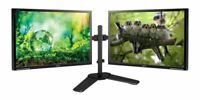 Matching DUAL LARGE MAJOR BRAND 24" Widescreen LCD Monitors w/ cables Gaming