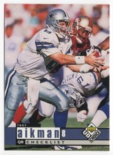 1998 Upper Deck Collector's Choice Checklist Troy Aikman-1 Dallas Cowboys #253