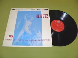 Heifetz - Unaccompanied Violin - Bach - Sonata No. 3 & Partita No. 1 - UK ED1 NM - Picture 1 of 2
